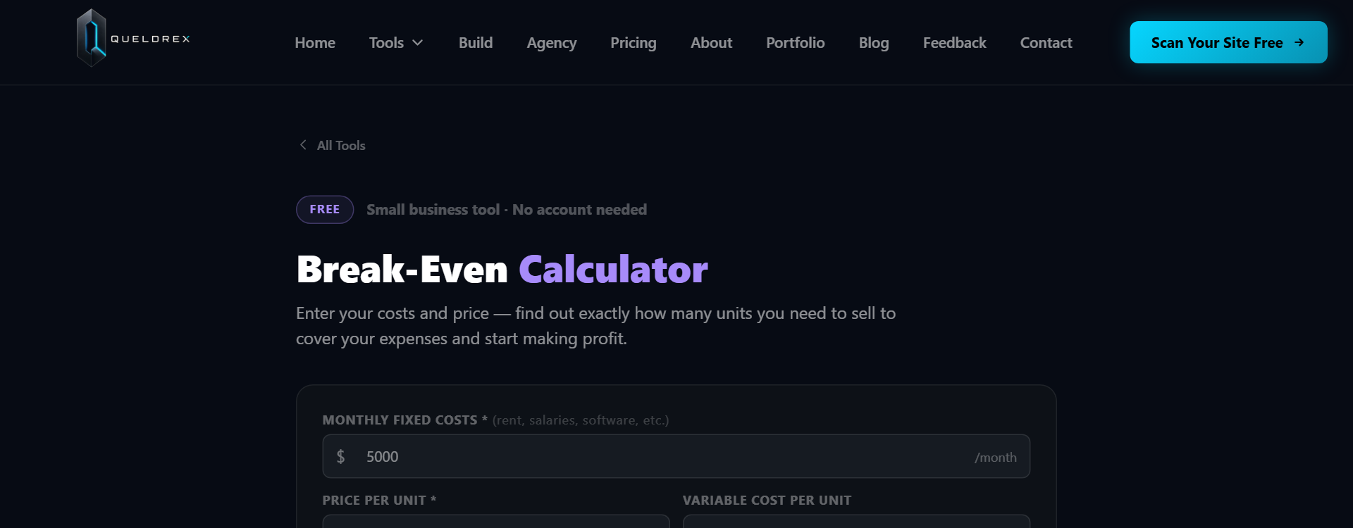 Break-Even Calculator